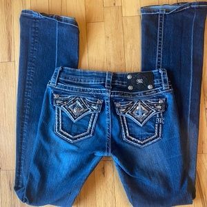 MissMe Mid-rise boot cut jeans